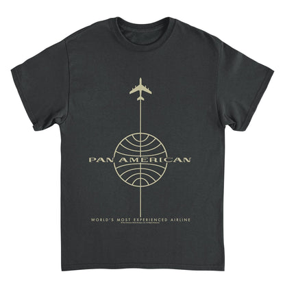 Pan Am Worlds Most Experienced Airline Mens T Shirt Black Officially Licensed