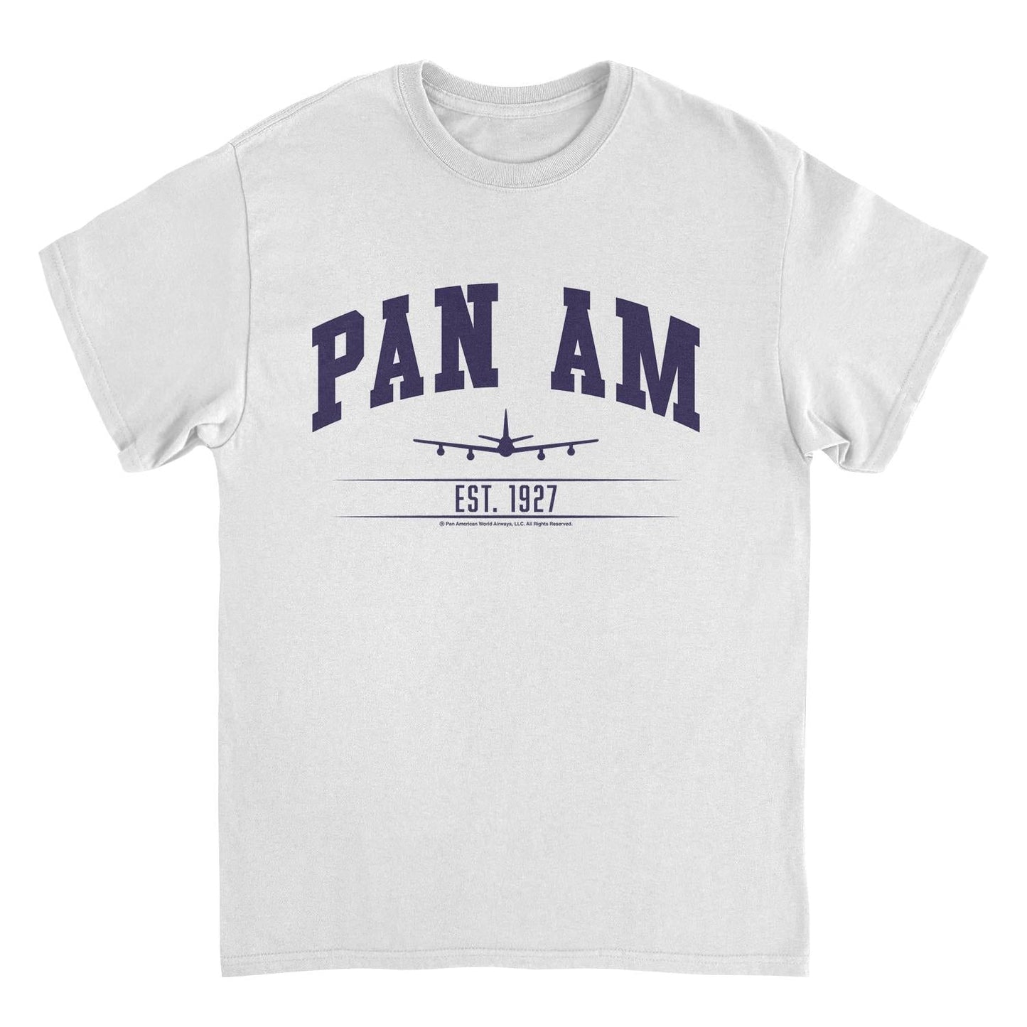 Pan Am College Sports Text Est 1927 Mens T Shirt White Officially Licensed