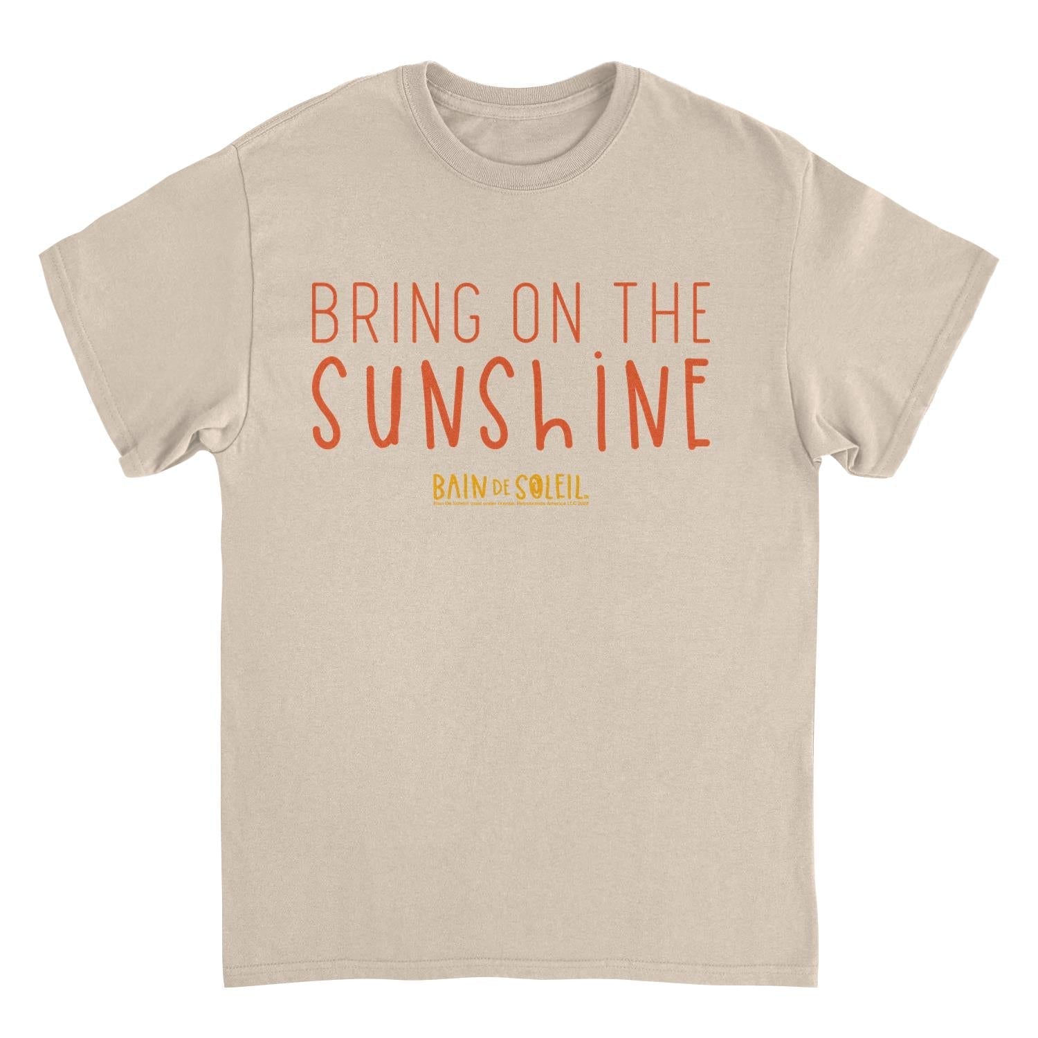 Bain De Soleil Bring On the Sunshine Retro Sunscreen Mens T Shirt Sand Officially Licensed