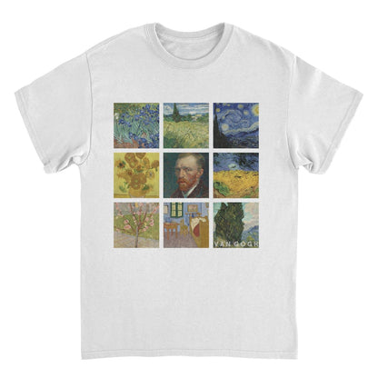 Classic Paintings Van Gogh Collection Mens T Shirt White Officially Licensed