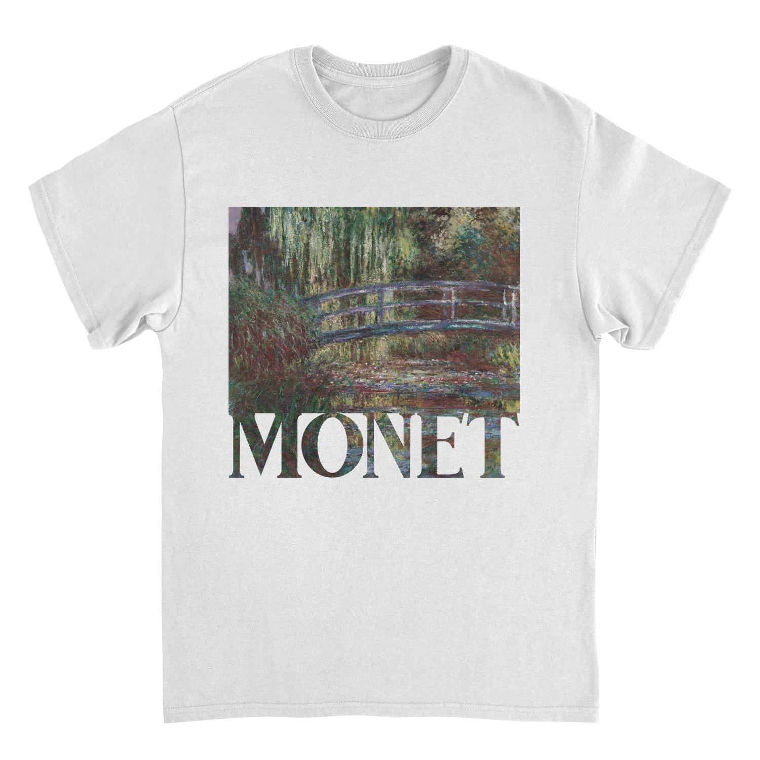 Classic Paintings Monet Water Lily Pond Mens T Shirt White Officially Licensed