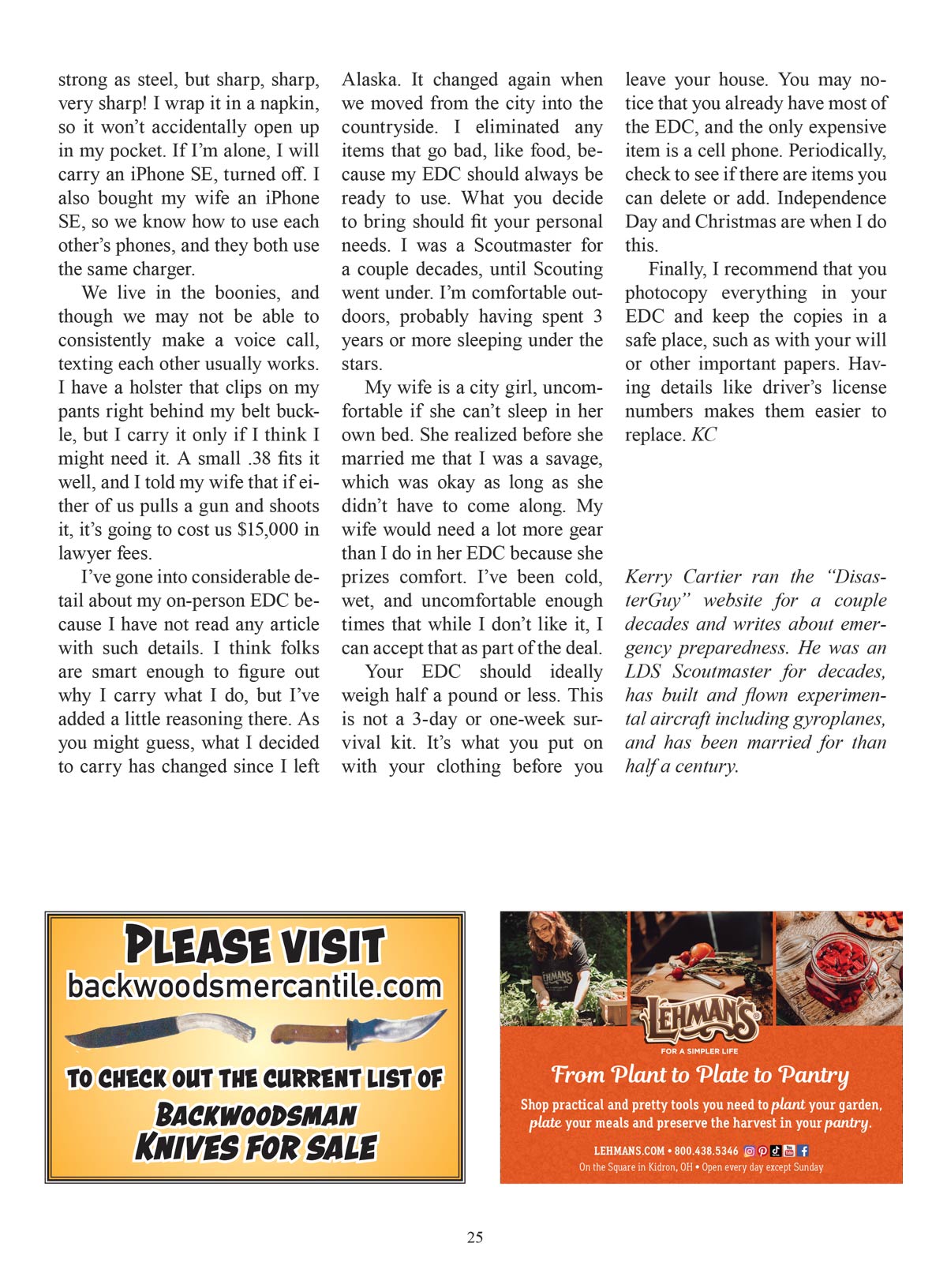 Backwoodsman - Spring 2025 Vol. 46 No. 2: Maine's Most Unique Backwoods Hermit, Existing Beyond The Frontier, Foster A Sustainable Lifestyle, Growing Your Own Vitamins, Reconnect With Nature & More!