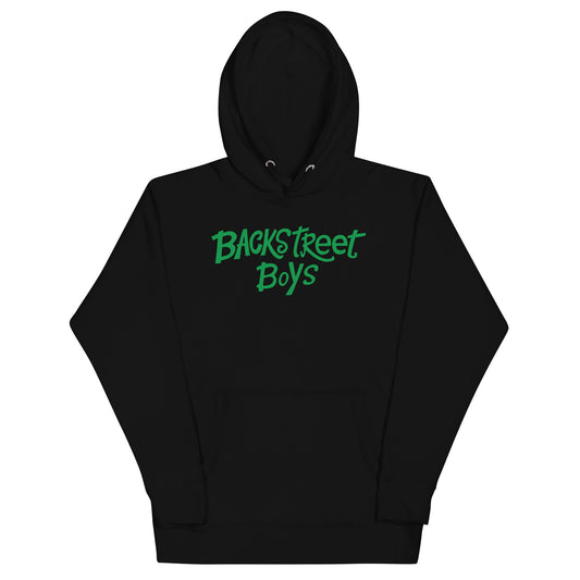 Backstreet Boys Green Logo Mens Hoodie Black