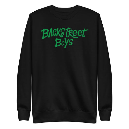 Backstreet Boys Green Logo Mens Sweatshirt Black