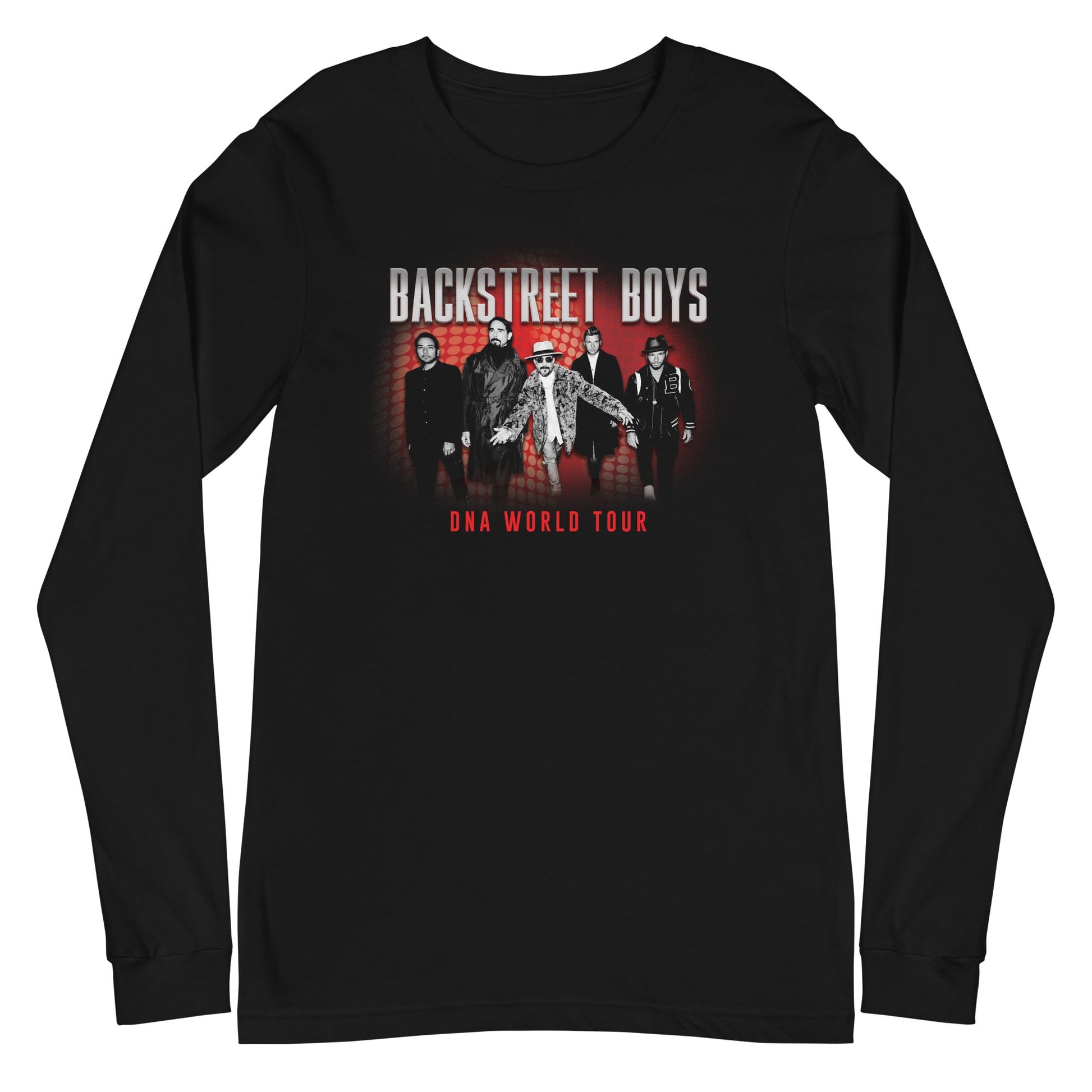 Backstreet Boys DNA World Tour Mens Long Sleeve T Shirt Black