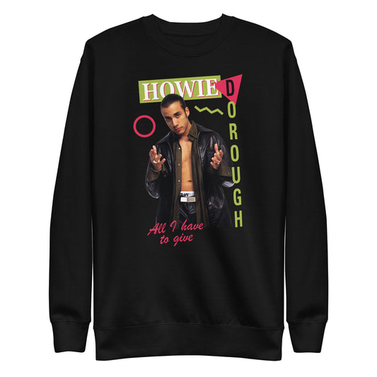 Backstreet Boys Howie Dorough Mens Sweatshirt Black