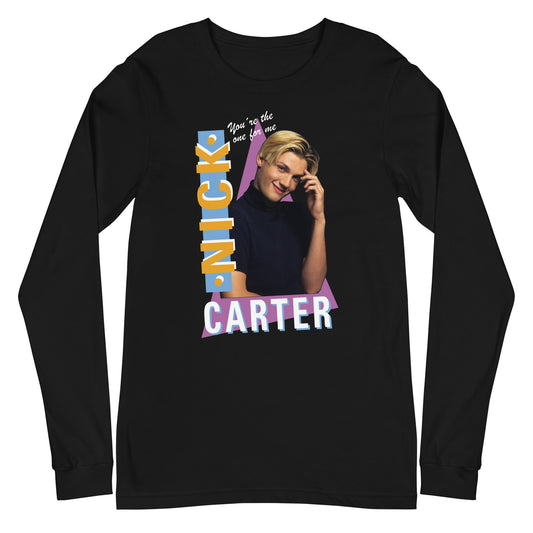 Backstreet Boys Nick Carter Mens Long Sleeve T Shirt Black