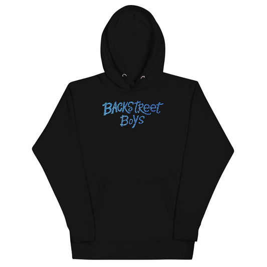 Backstreet Boys Striped Logo Mens Hoodie Black