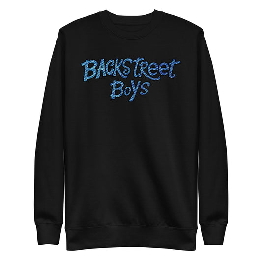 Backstreet Boys Striped Logo Mens Sweatshirt Black