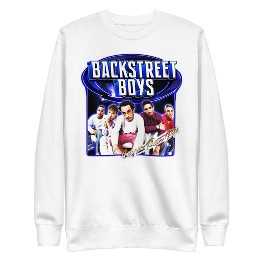 Backstreet Boys Larger Than Life Mens Sweatshirt White