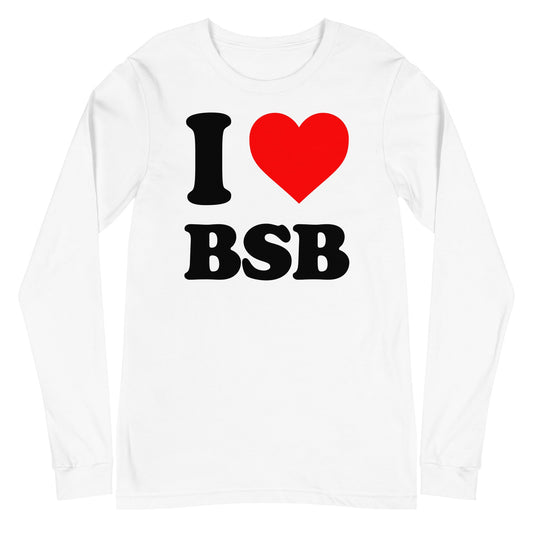 Backstreet Boys Love BSB Mens Long Sleeve T Shirt White