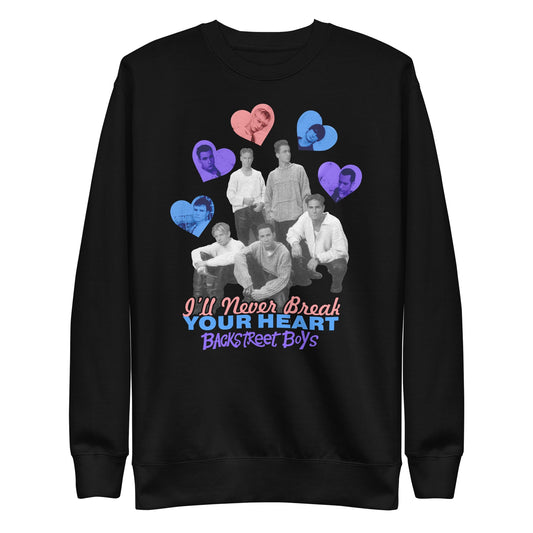 Backstreet Boys Never Break Your Heart Mens Sweatshirt Black