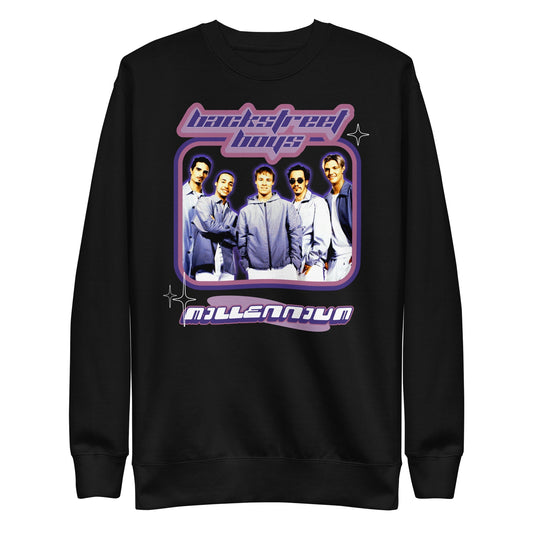 Backstreet Boys Purple Y2K Mens Sweatshirt Black