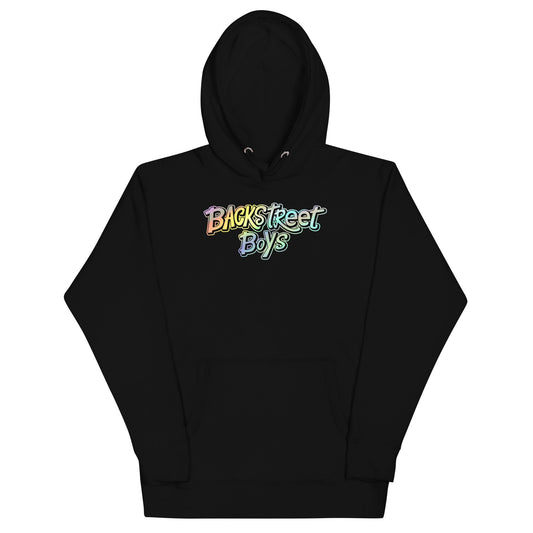 Backstreet Boys Gradient Logo Mens Hoodie Black