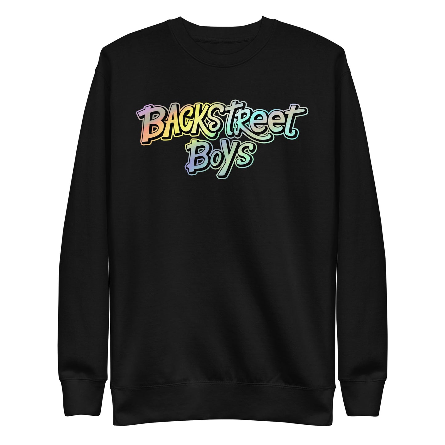 Backstreet Boys Gradient Logo Mens Sweatshirt Black