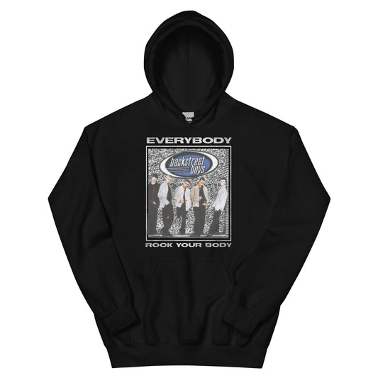Backstreet Boys Rock Your Body Officially Licensed Hoodie Sweatshirt Black