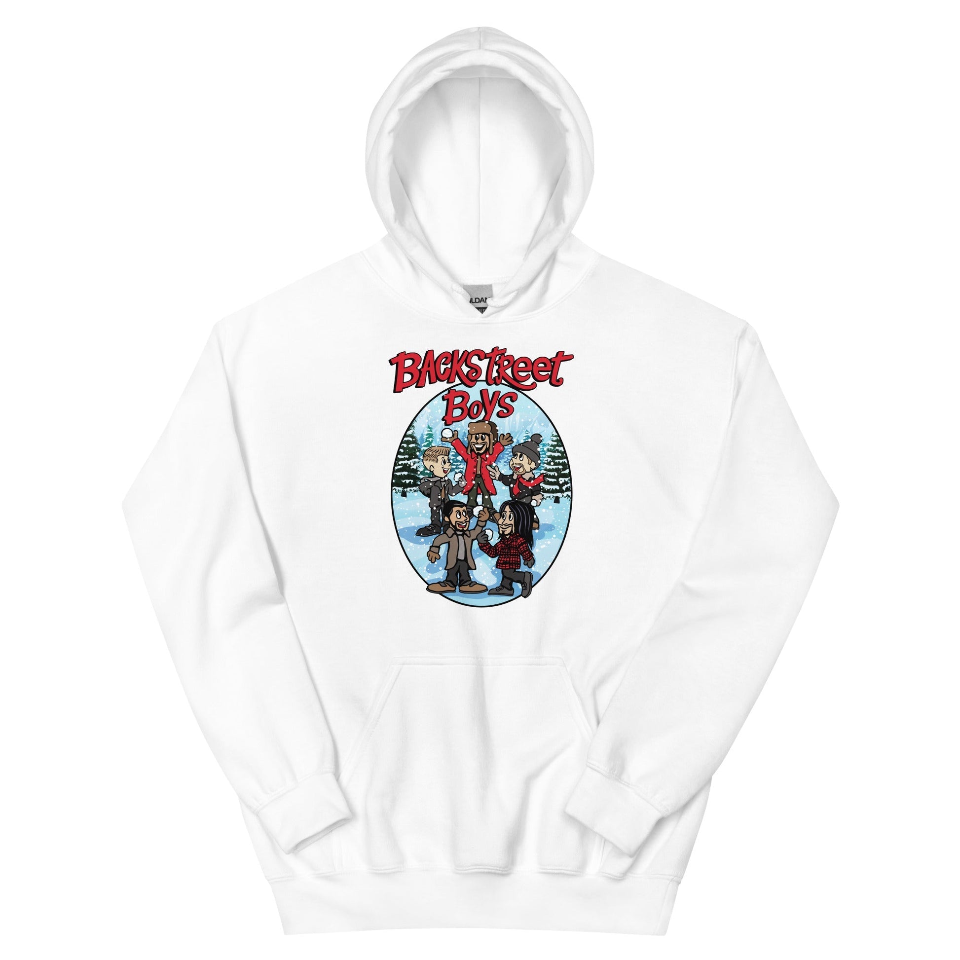 Backstreet Boys A Very Backstreet Christmas Officially Licensed Hoodie Sweatshirt White