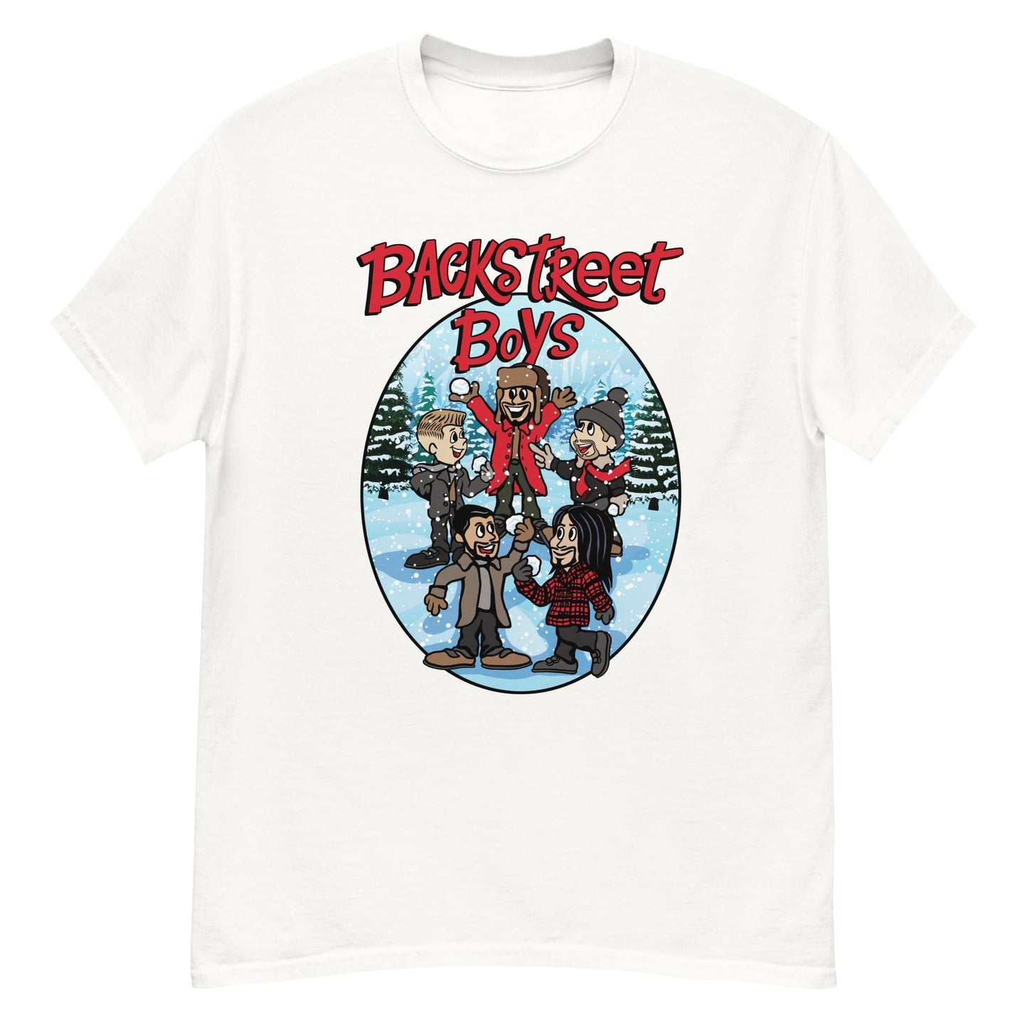 Backstreet Boys A Very Backstreet Christmas Officially Licensed Mens T Shirt White