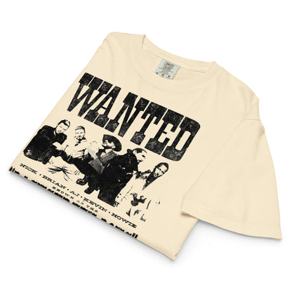 Backstreet Boys Wanted Mineral Wash Womens Crop Top Shirt