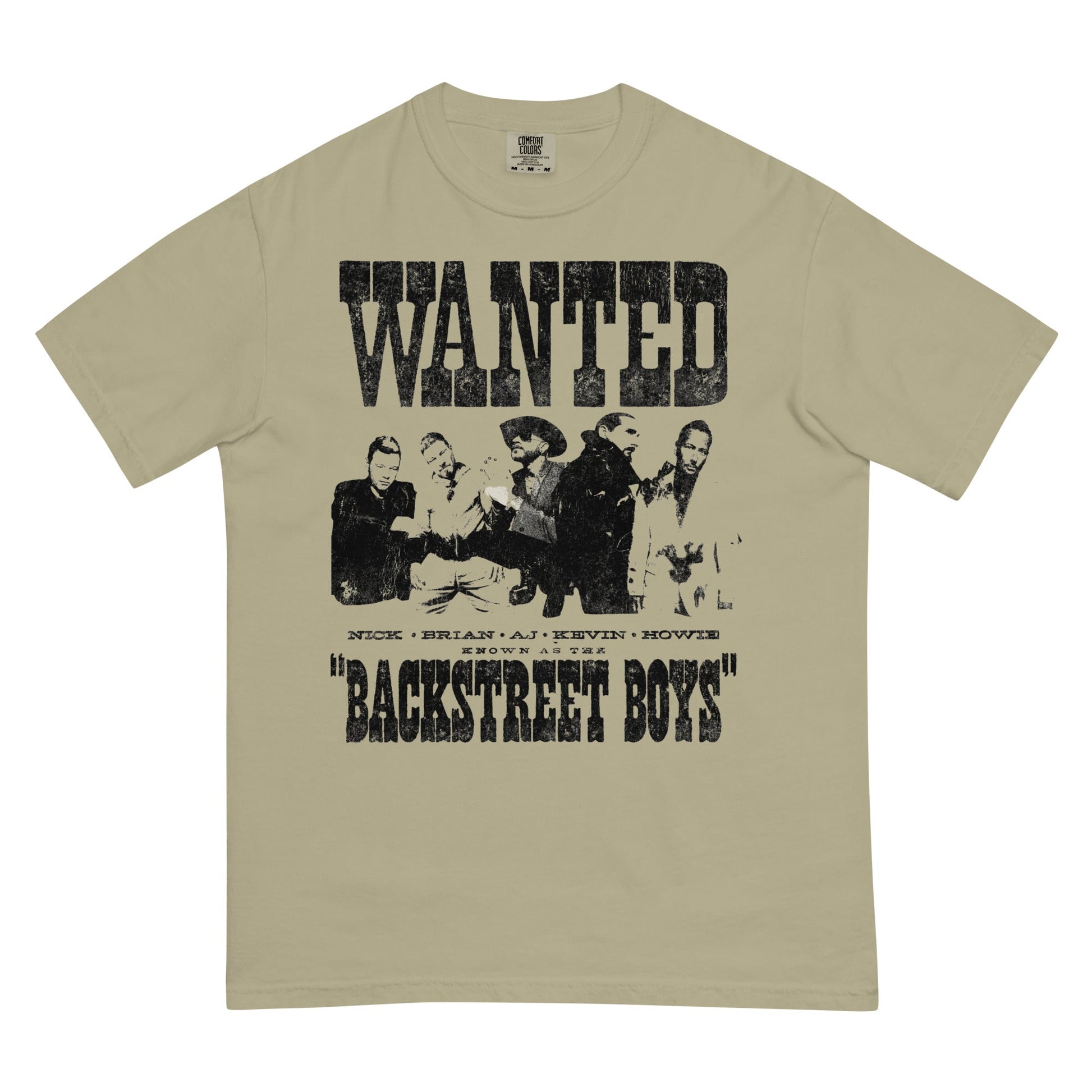 Backstreet Boys Wanted Mineral Wash Officially Licensed Mens T Shirt