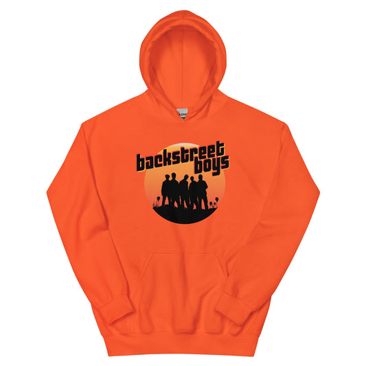 Backstreet Boys Coachella Sunset Officially Licensed Hoodie Sweatshirt Orange