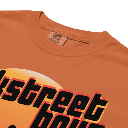 Backstreet Boys Coachella Sunset Mineral Wash Officially Licensed Mens T Shirt Orange