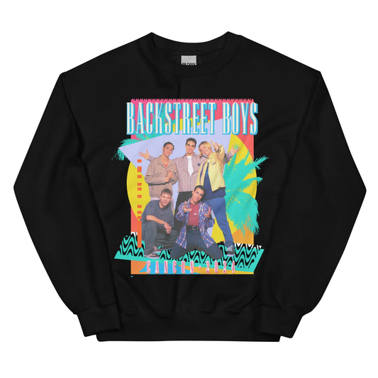 Backstreet Boys Cancun 2024 Officially Licensed Crewneck Sweatshirt Black