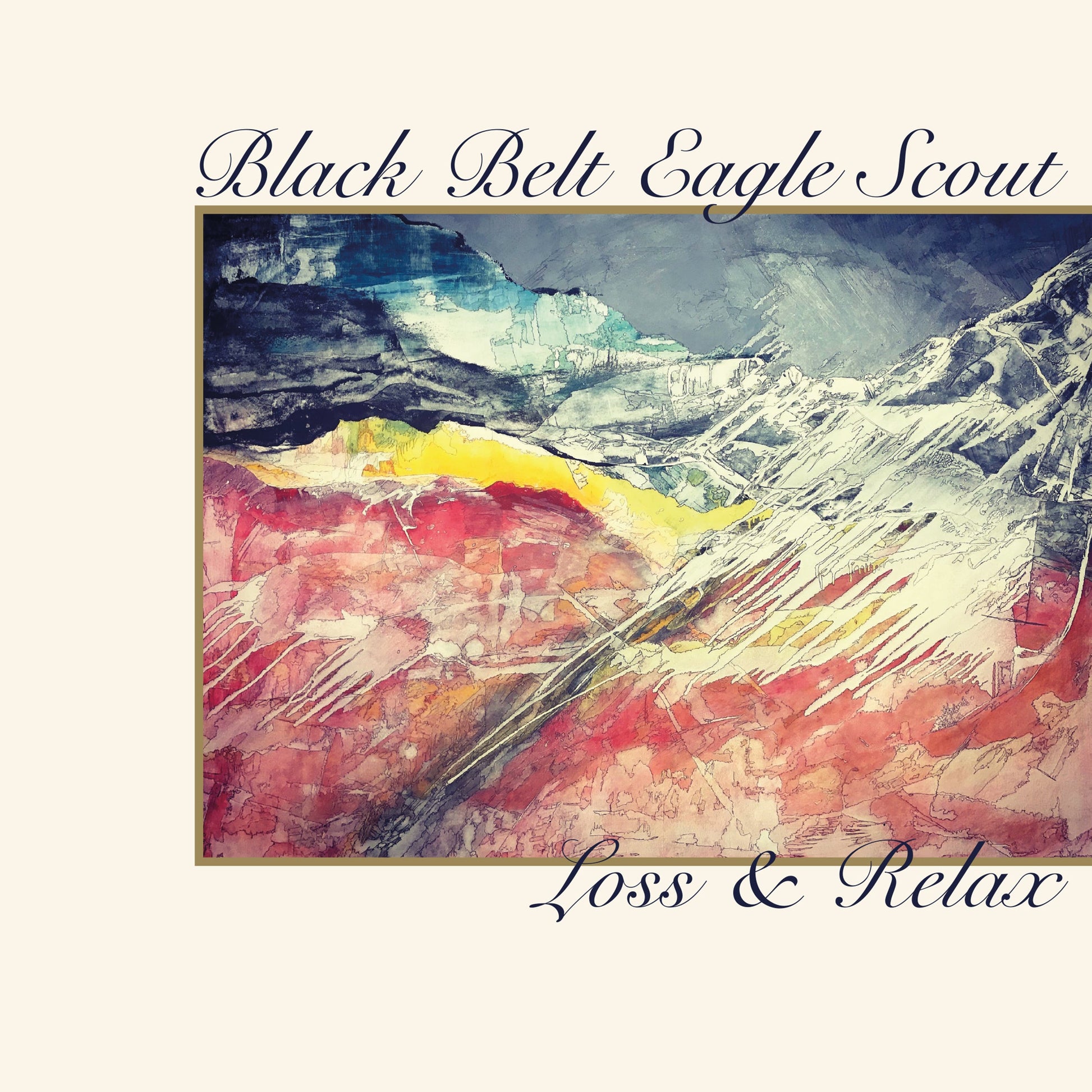 Black Belt Eagle Scout - Loss & Relax b/w Half Colored Hair Vinyl Record