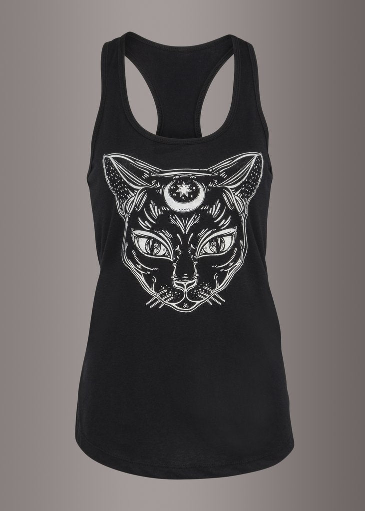 Witchy Woman Black Cat Tank Top