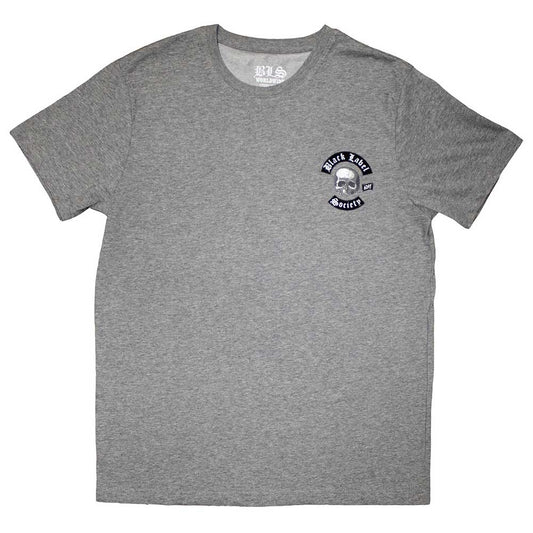 Black Label Society Mini Skull Logo Mens T Shirt Grey Officially Licensed