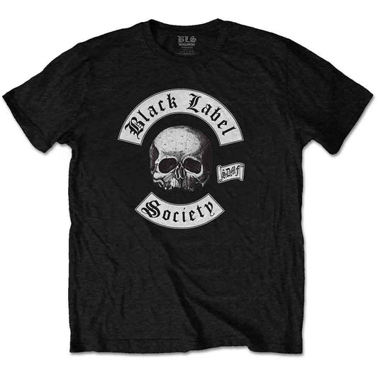 Black Label Society Skull Logo Mens T Shirt Black Officially Licensed