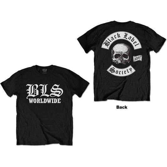 Black Label Society Worldwide Mens T Shirt Black Officially Licensed