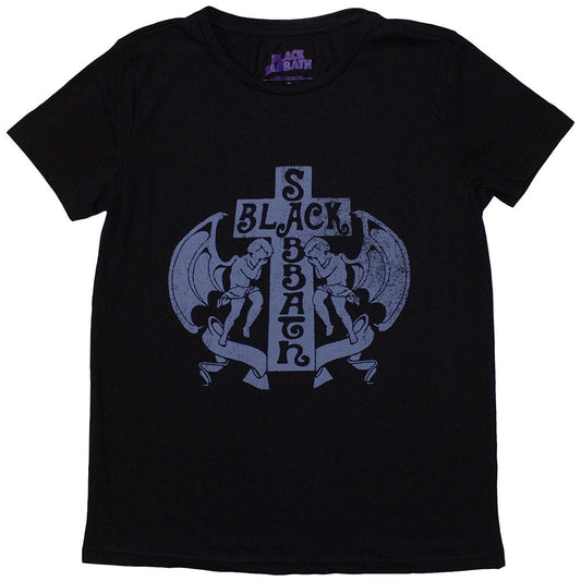 Black Sabbath Angels Womens T Shirt Black