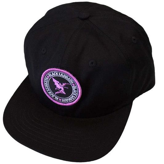 Black Sabbath Purple Daemon Emblem Baseball Cap Hat Black