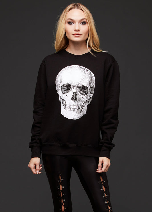 Black Skull Sweater Skeleton Sweatshirt