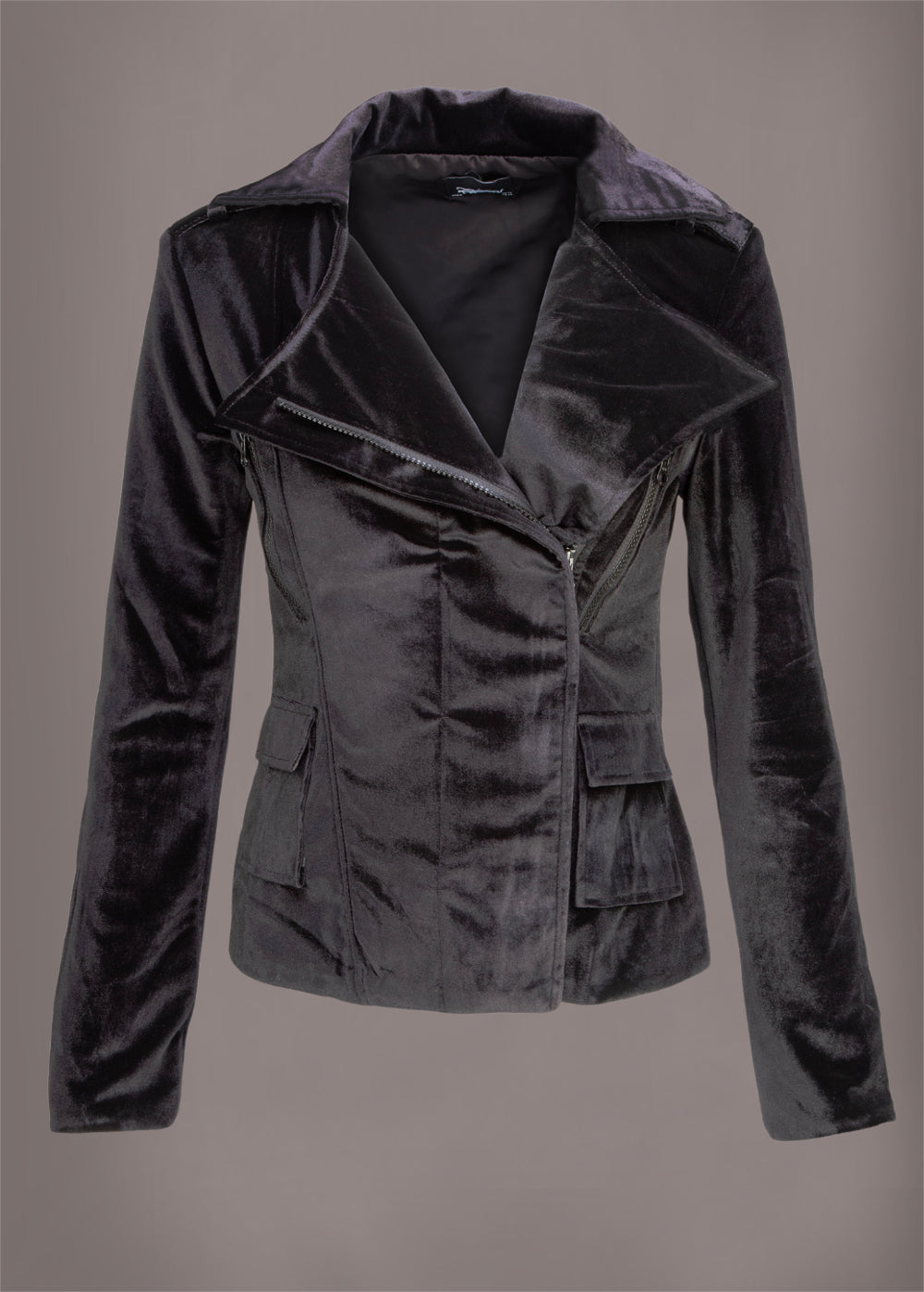 Ride On Black Velvet Moto Jacket