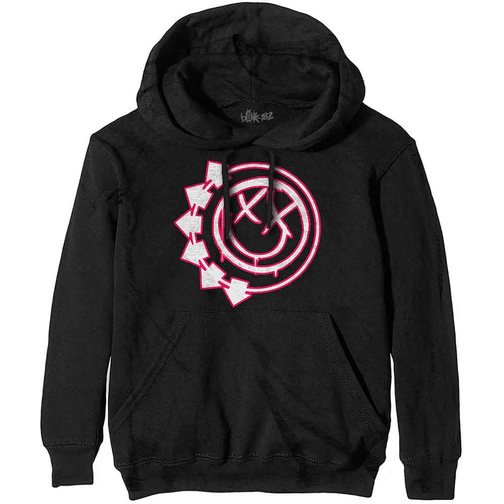 Blink 182 Six Arrow Smile Sweatshirt Hoodie Black Officially Licensed