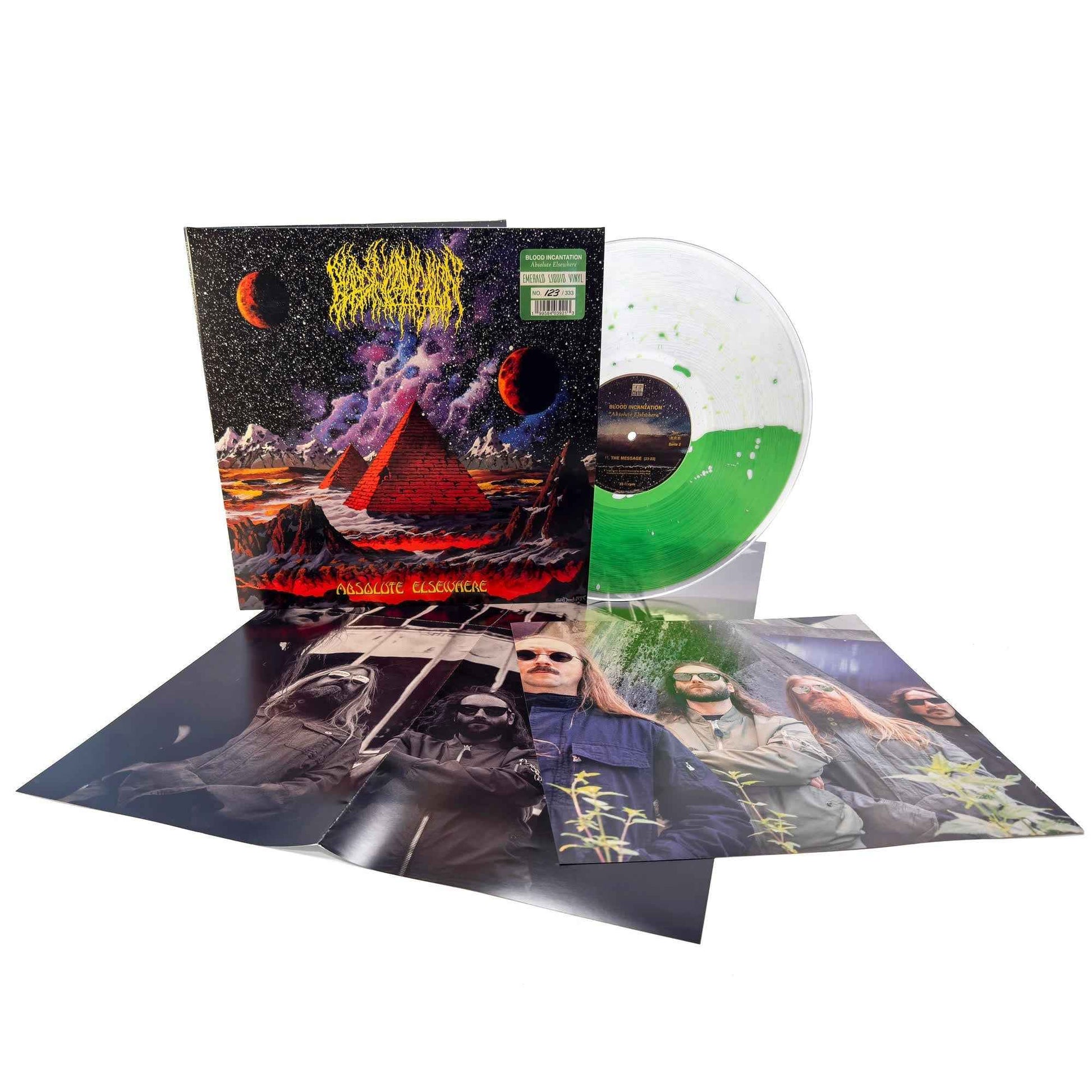 Blood Incantation - Absolute Elsewhere (Ltd. Deluxe) [Emerald Liquid Filled Vinyl] [Vinyl] Vinyl Record