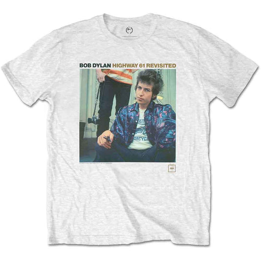 Bob Dylan Highway 61 Revisited Mens T Shirt White Officially Licensed