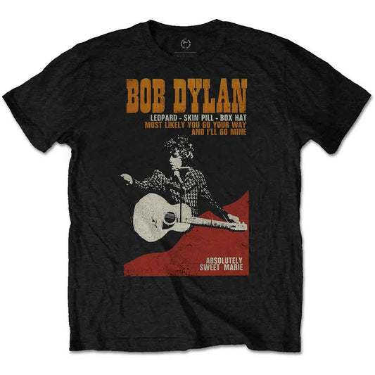 Bob Dylan Sweet Marie T Shirt Black Officially Licensed