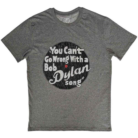 Bob Dylan You can't go wrong T Shirt Grey Officially Licensed