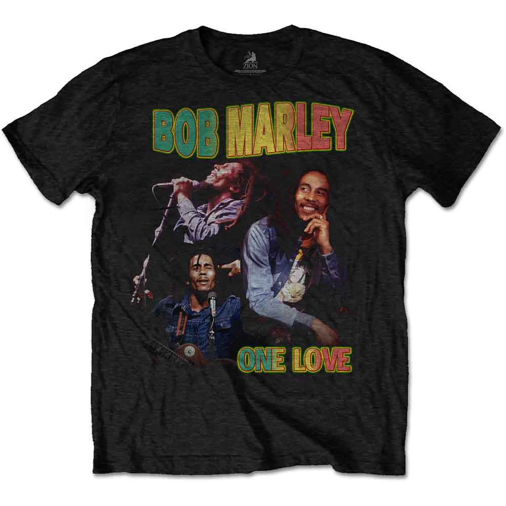 Bob Marley One Love Homage Mens T Shirt Officially Licensed