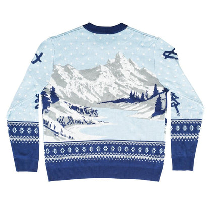 Bob Ross Happy Little Holidays Sweater