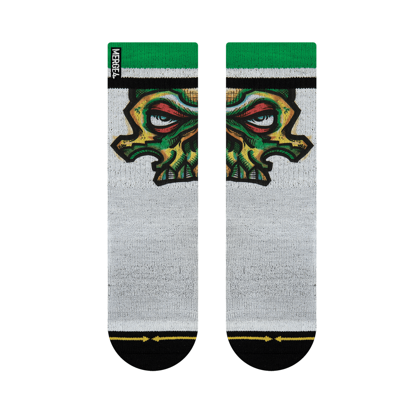 Bobby Brown Green Skull Youth Crew Sock