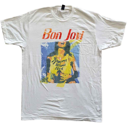 Bon Jovi Slippery When Wet Original Cover [T-Shirt] Officially Licensed