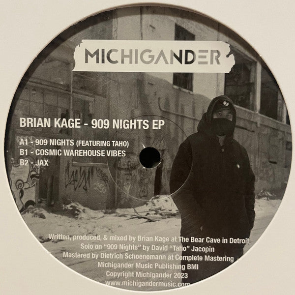 Brian Kage 909 Nights EP Michigander 12", Ltd, Smo  Generic Vinyl Record