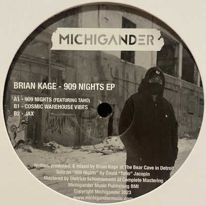 Brian Kage 909 Nights EP Michigander 12", Ltd, Smo  Generic Vinyl Record