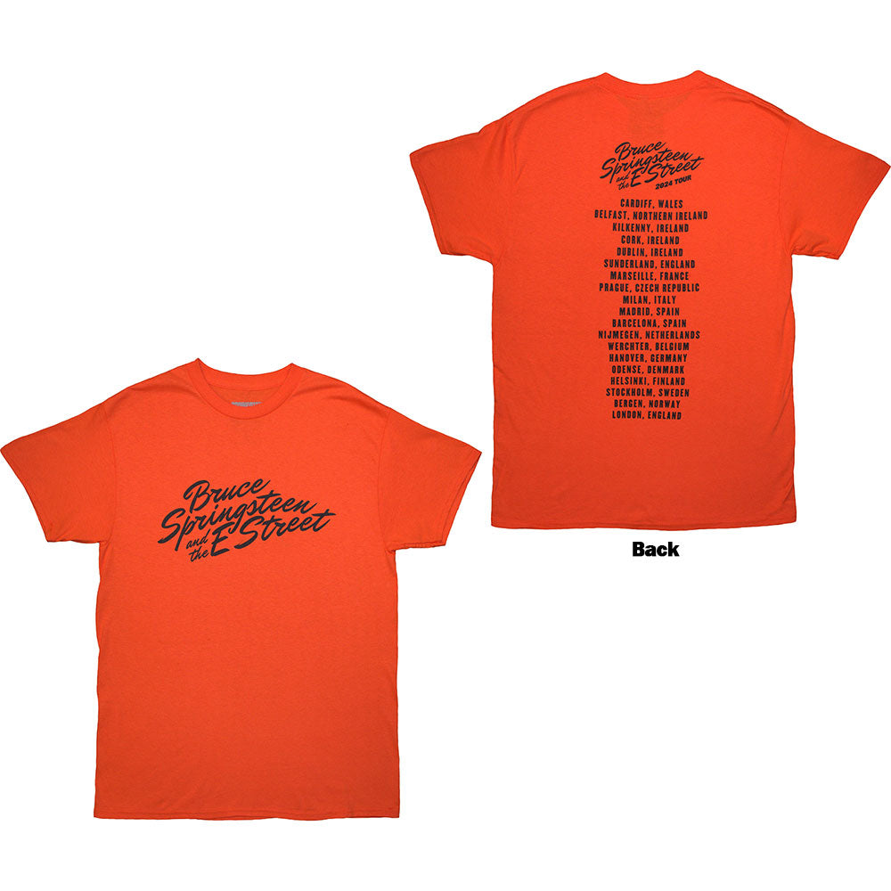 Bruce Springsteen Tour '24 River Font Mens T Shirt Officially Licensed