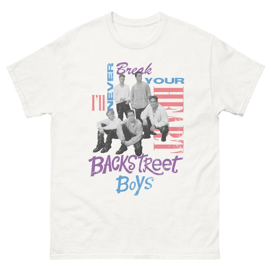 Backstreet Boys Never Break Officially Licensed Mens T Shirt White