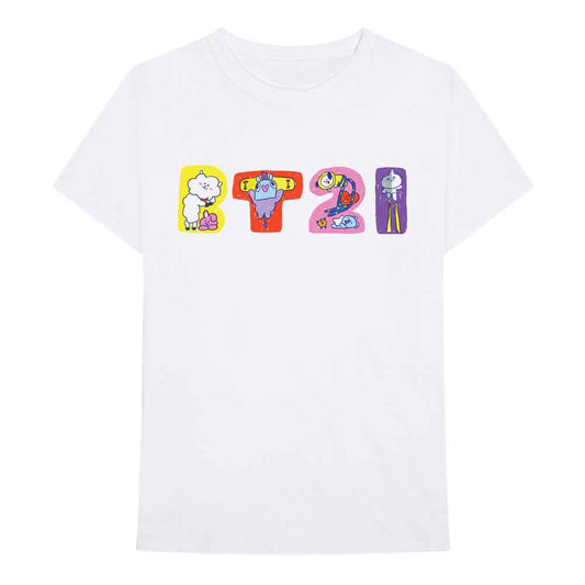BT21 Doodle Letters [T-Shirt] Officially Licensed